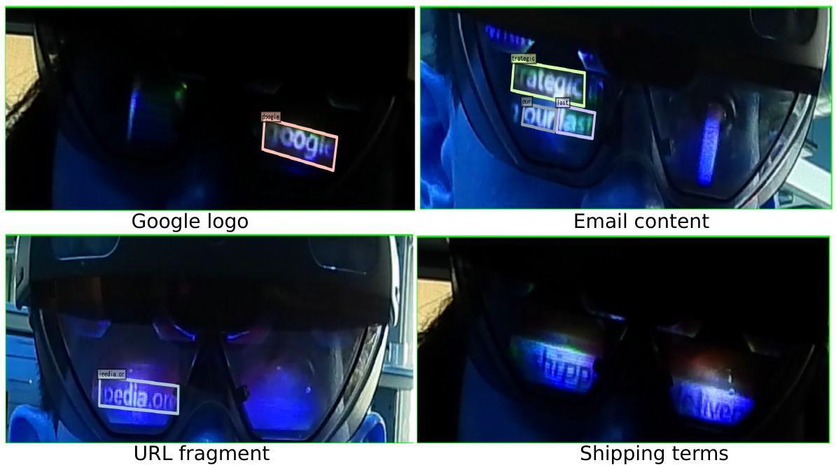 Content inference from leaked UI fragments